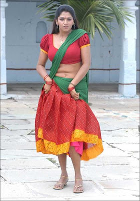 Bhuvaneswari in half saree is ready for the fight