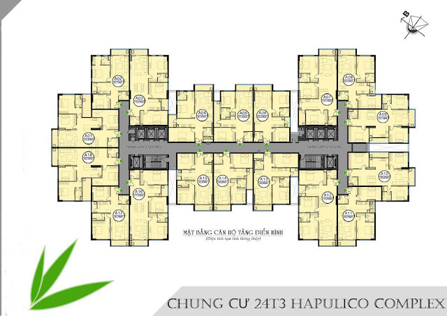 mat bang thiet ke chung cu 24t3 hapulico complex