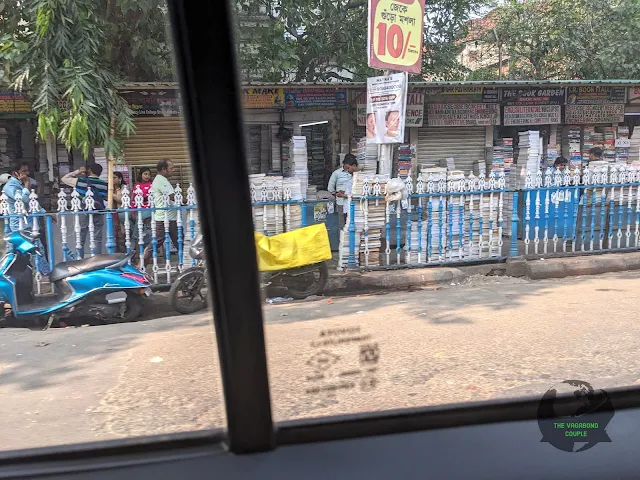 Book stalls at College Street, Kolkata, India