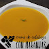 Crema navideña de calabaza con toques de naranja