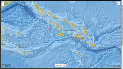 SISMO 6,6 GRADOS SACUDE ISLAS SALOMON