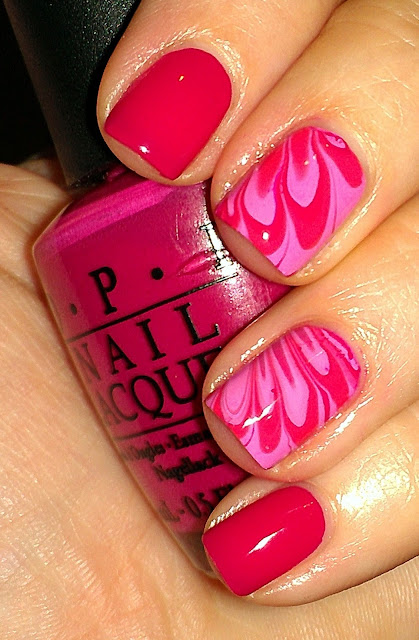 pink water marble