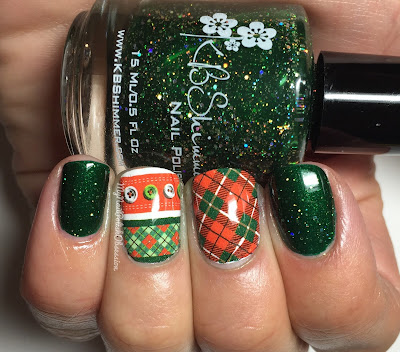 KBShimmer Christmas Red and Green Plaid Santa Water Slide Decals & Kind of a Big Dill