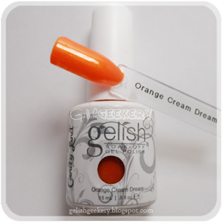 Gelish Swatch Orange Cream Dream