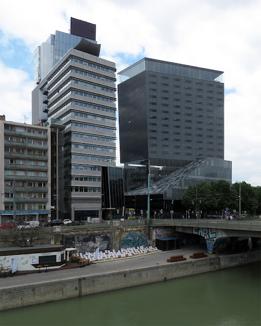 Generali Media Tower by Hans Hollein, Taborstraße, Sofitel Vienna Stephansdom by Jean Nouvel, Praterstraße, Vienna