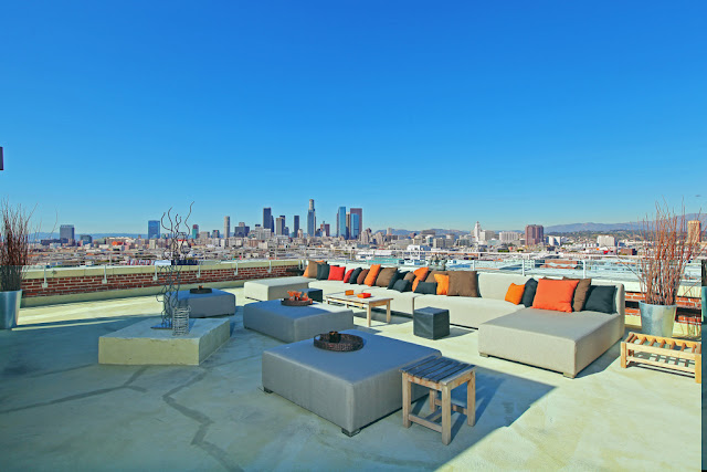 Photo of Los Angeles downtown as seen from the terrace during the day