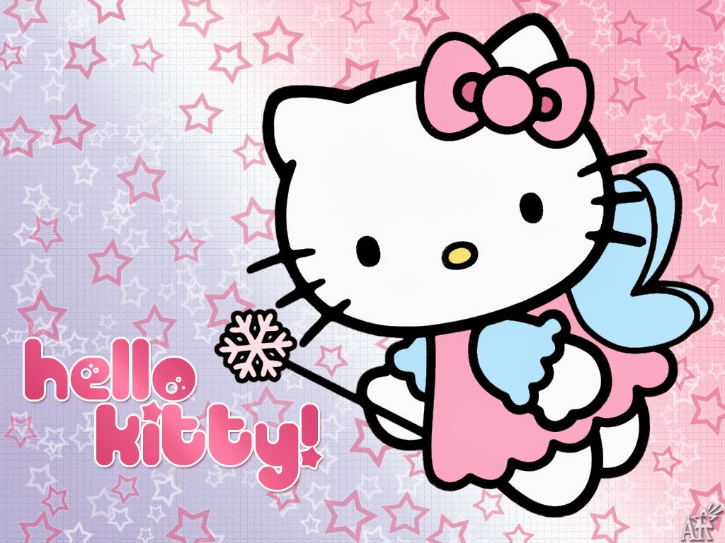 WALLPAPER HELLO KITTY WITH STAR Gambar Kartun Lucu Dan Wallpaper