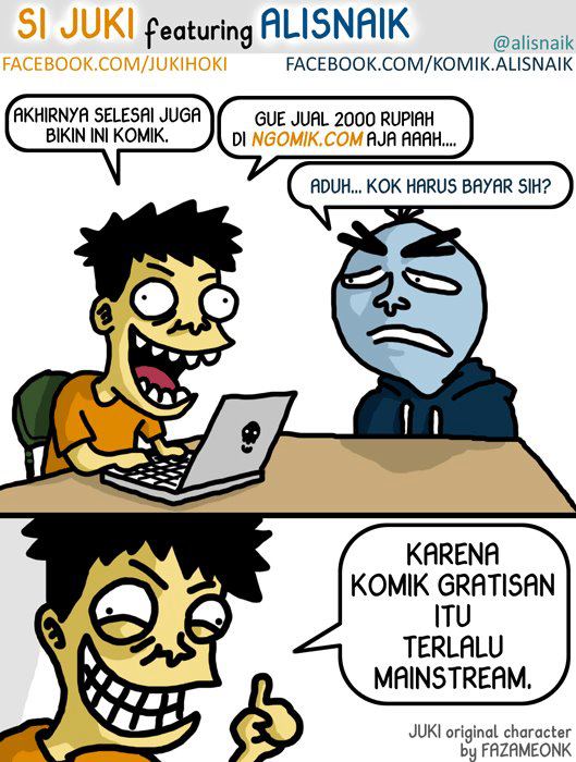 Gambar Lucu, cerita lucu, Komik si Juki  baKOnAS