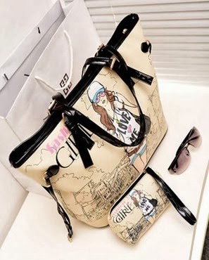 SG681 3 BAGs-195RIBU - Material Pu,28x34x17,Berat 900g-