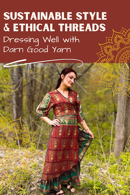 Where to find upcycled sari clothing. Plus size bohemian fashion.