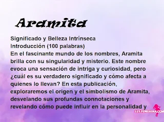 significado del nombre Aramita