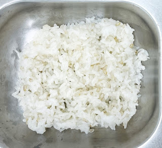 White rice mixed with barley
