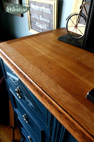 BEAUTIFUL OAK ORIGINAL WOOD UNDER THE OLD VENEER REFINISHED DIY BLOGGER ARTISBEAUTY.NET