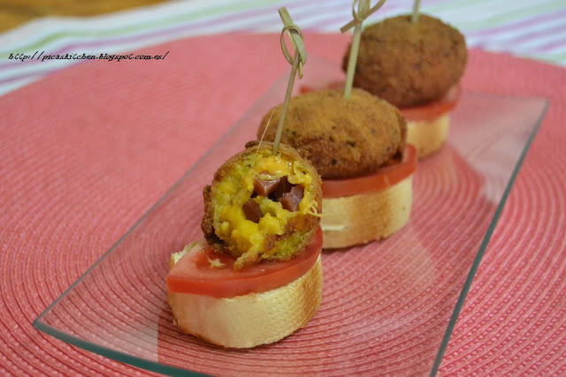 CROQUETAS DE PLÁTANO MACHO Y JAMÓN