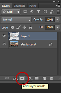 Add layer mask button.