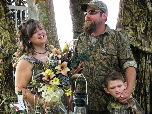 For instance if you find yourself donning camo on your wedding day run