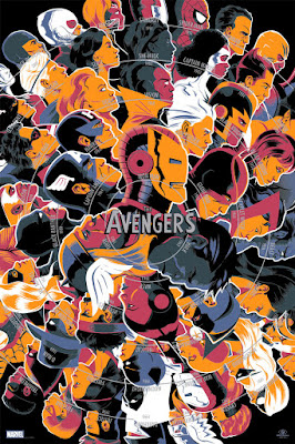 The Avengers Screen Print by Matt Taylor x Mondo