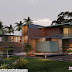 4 bedroom flat roof style sober color tropical modern house