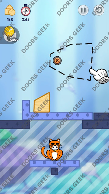 Hello Cats Level 123 Solution, Cheats, Walkthrough 3 Stars for Android and iOS