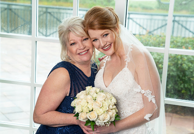 Happy bride with her Mother Port Saint Lucie Civic Center Wedding Photos by Stuart Wedding Photographer Heather Houghton Photography