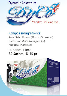 Susu Kolostrum, Susu Kolostrum Dyco, Susu Dyco