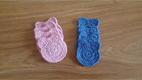 I Made it Monday: felt flowers, an ice-cream purse and cat shaped scrubbies