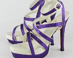 pretty purple sandals design