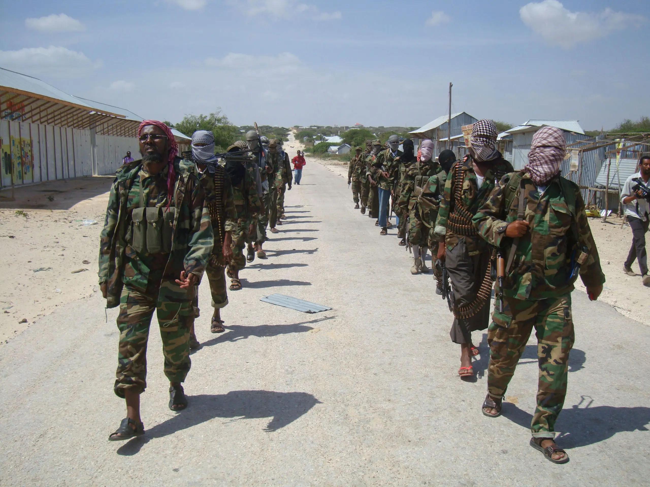 Al-Shabaab's largest crowd in Mogadishu.