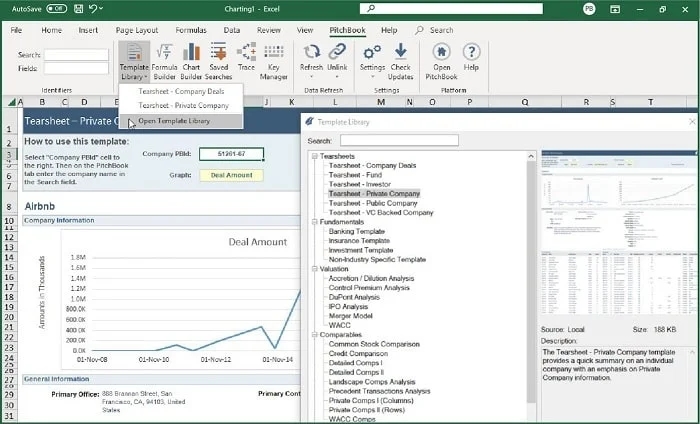 PitchBook Excel Plugin
