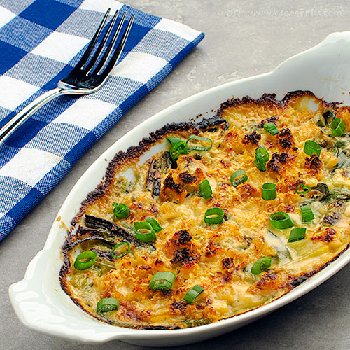 Scallion Gratin