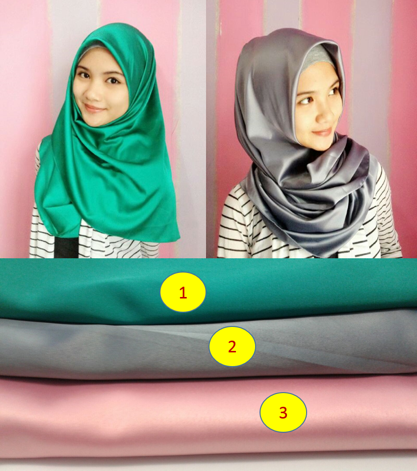 80 Ide Tutorial Hijab Segi Empat Kain Satin Tahun 2017 Tutorial