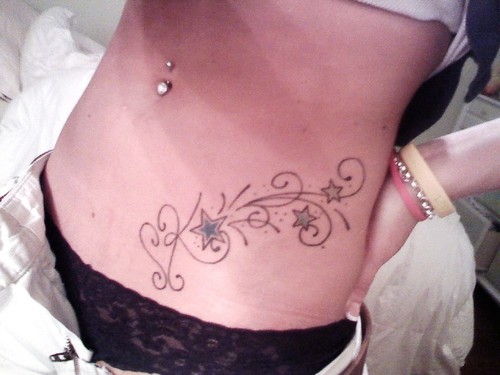 pelvic tattoos for women