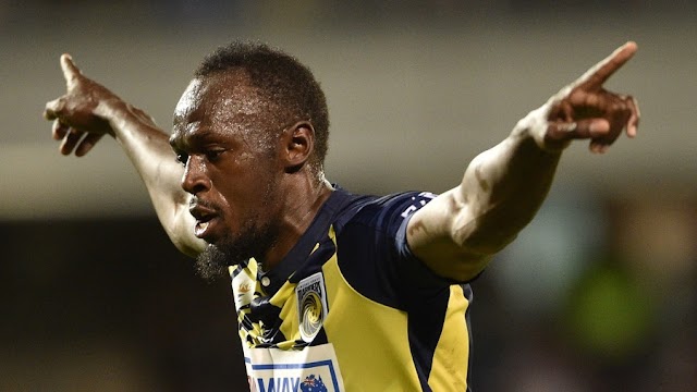 Bolt scores first goals in professional football