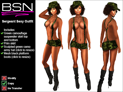 BSN Sergeant Sexy Outfit