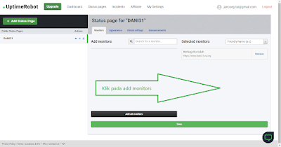 Cara Monitoring Uptime Website Mudah