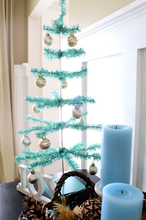 blue christmas tree