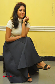 Telugu Actress Sindhu Affan Latest Pos in Black Skirt at Www.Meena Bazaar Movie Opening  0038.JPG