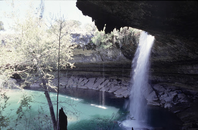 Hamilton pool with waterfall