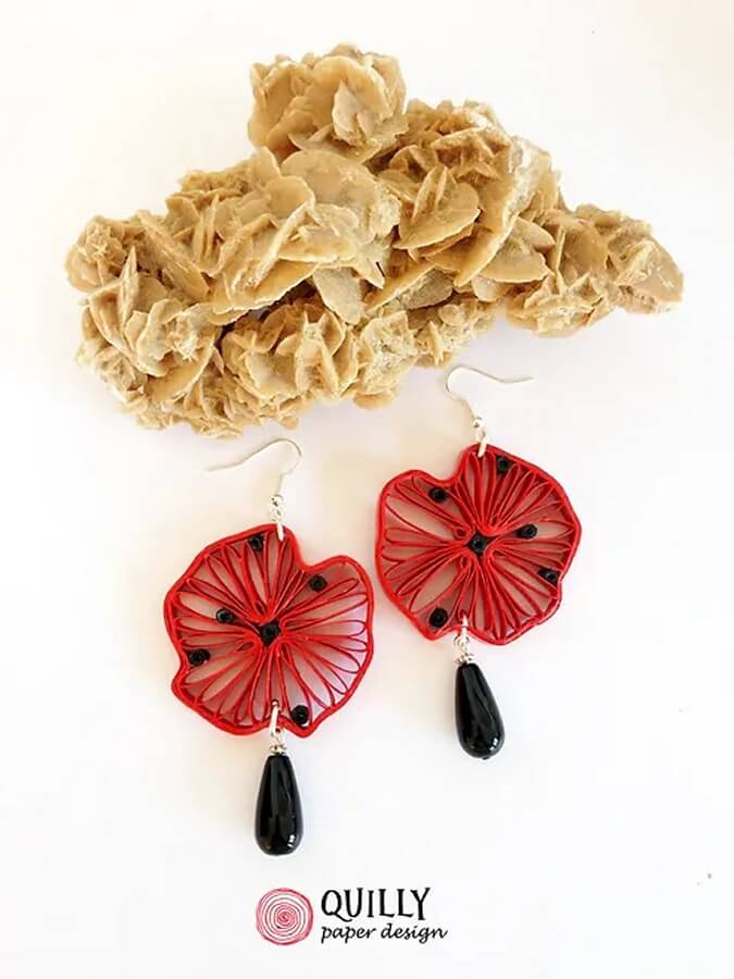 04-Red-poppies-earrings-Paper-Jewelry-Quilly-Paper-Design-www-designstack-co