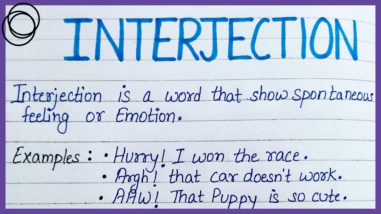 What is Interjection