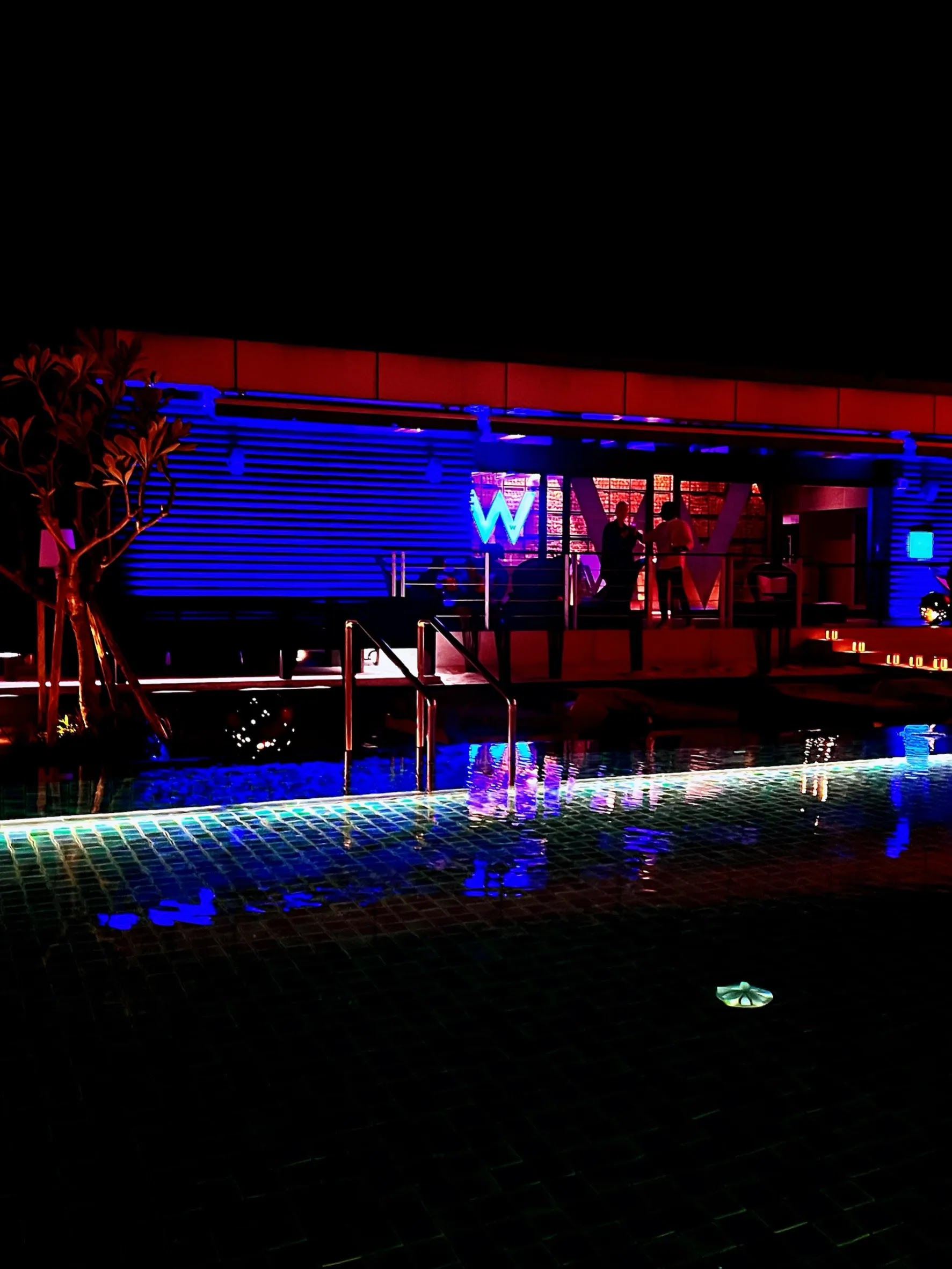 都會時髦酒吧 │ 池畔旁俯瞰W Hotel 10樓夜景【台北W飯店–WOO BAR】