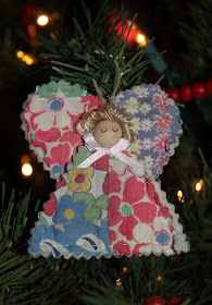 angel from old quilt