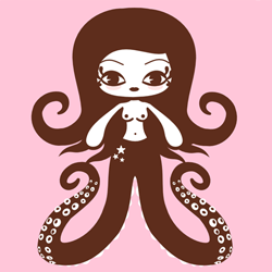 dagon girl, tentacle girl, tentacles, mrakoslava, mrazomorka, kawaii tentacles, octopus girl