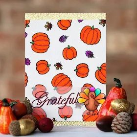 Sunny Studio Stamps: Harvest Happiness Thanksgiving Card by Alba