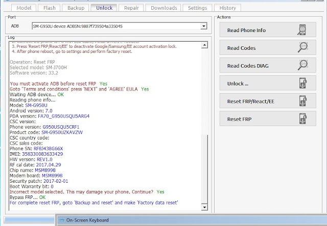 Samsung SM-G950u Frp Remove Done 8.0.0 100% Tested