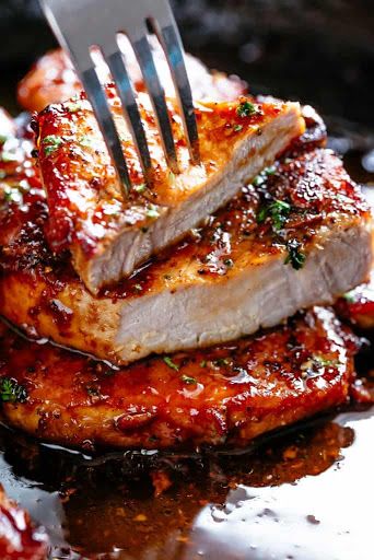 Easy Honey Garlic Pork Chops Recipe on Yummly.  #recipe
