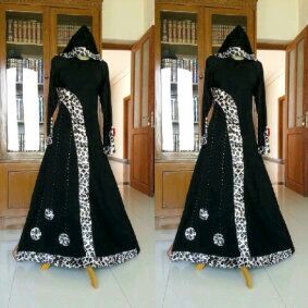 Pusat grosir abaya: Gamis Arab Hitam