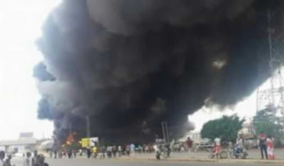 Gas Tanker Hits Bus Station in Onitsha, Burning Dozens Alive