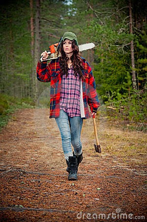 Hot Lumberjack Girl - Lumbersexual ladies