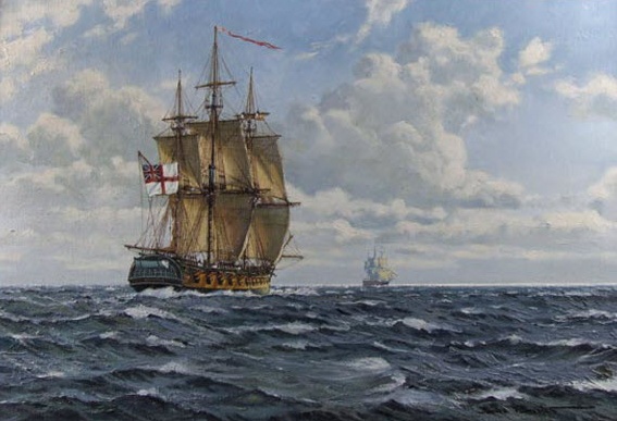 beautiful marine paintings by james brereton from england